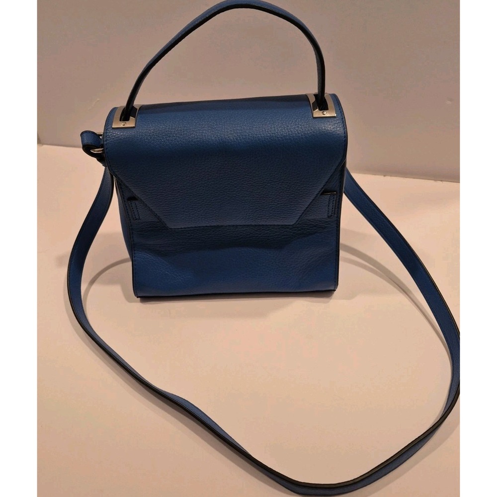 Sam Edelman Cobalt Blue Top Handle Crossbody Bag Mini Structured Purse Handbag